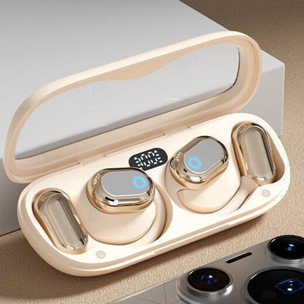Bluetooth trådløse øretelefoner In-Ear Stereo TWS 5.3 Ørekrog - Hvid