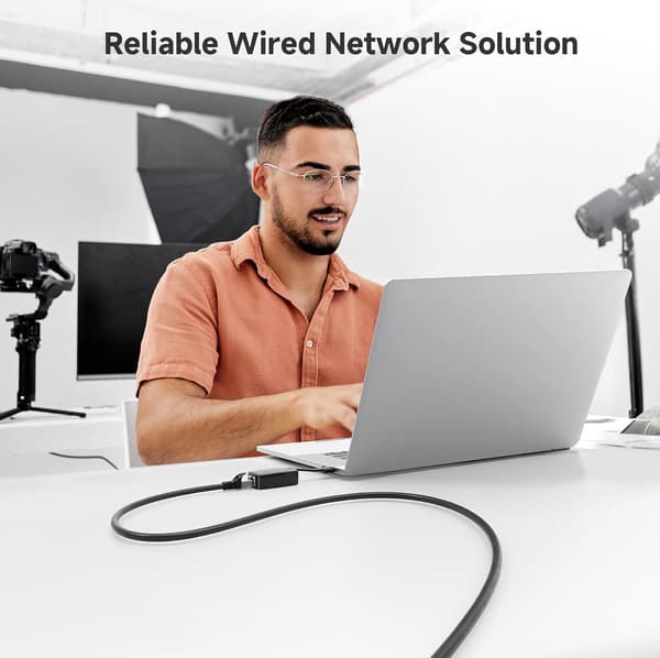 10 Gbps 5-pak Cat 6 Ethernet-kabel 5m Sort