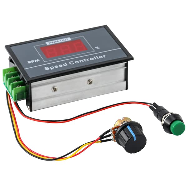 PWM motorvarvtalsregulator 6-60V 30A med LCD-display och start/stopp-kontroll