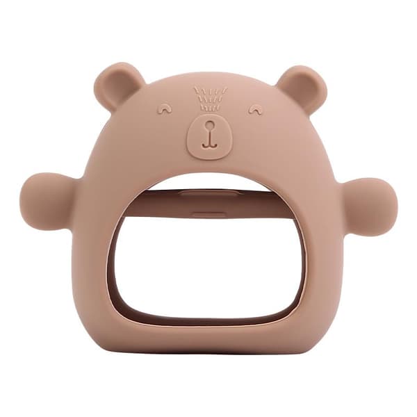 Bitring Vante för Bebisar Silikon Baby Anti-Drop-Rosa