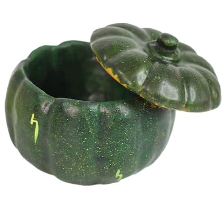 Pumpkinkruka - Festlig Scen Skrivbordsförvaring - Gul och Vit