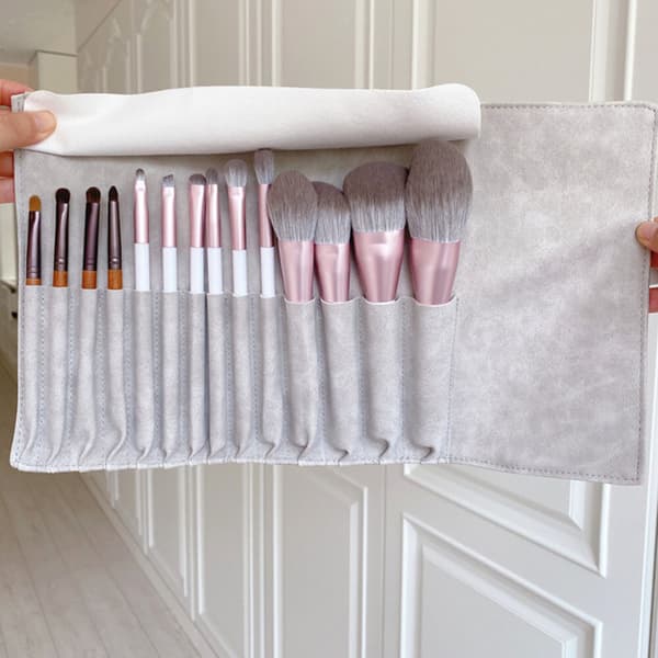 Makeupbørste tilbehør Organizer Makeupbørste Wrap Case Bærbar Makeupbørste