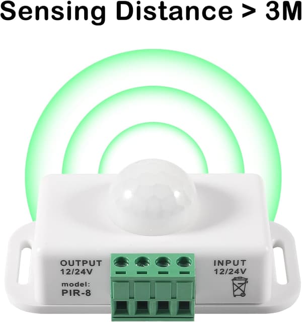 2-pak Sensor LED Bevægelsessensorafbryder - Hvid