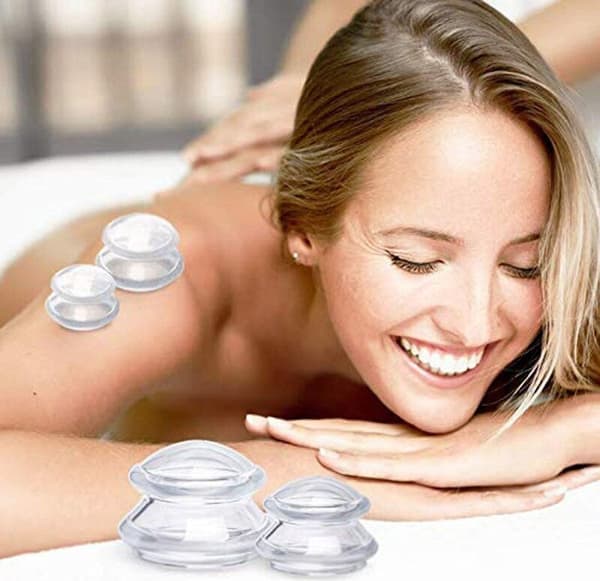 Helkroppsmassagekoppning, 4-pack (L-XS), vit