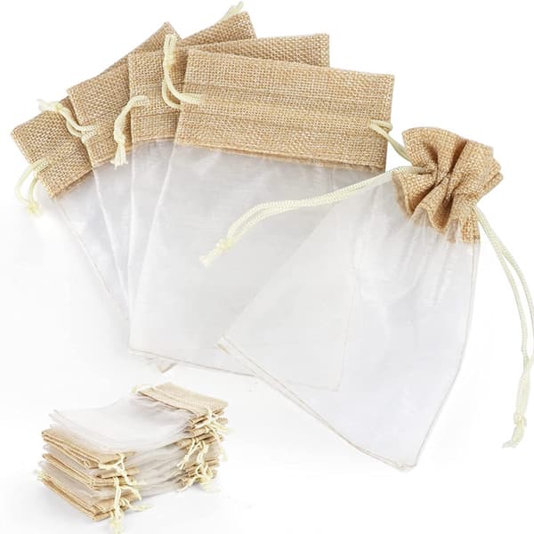 Presentpåsar, 30 stycken 10 x 15 cm, presentpåsar för smycken etc.
