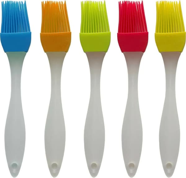 3-pack silikonköksborste, bakelseborste, bakborste, matlagningsborste, grillborste