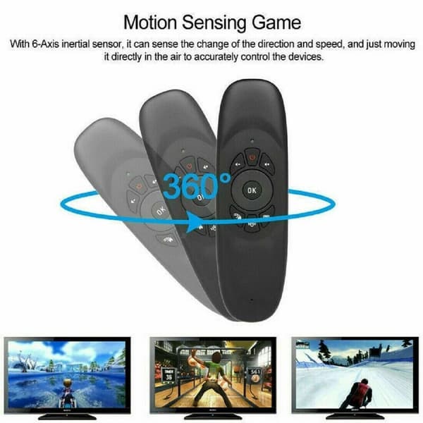 Äänikaukosäädin Google Air Mouse Bluetooth USB PC Smart TV -boksit