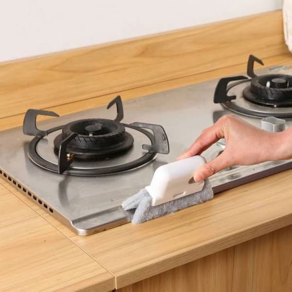 Ikkunanrakojen ja -karmien puhdistusharja - harmaa
