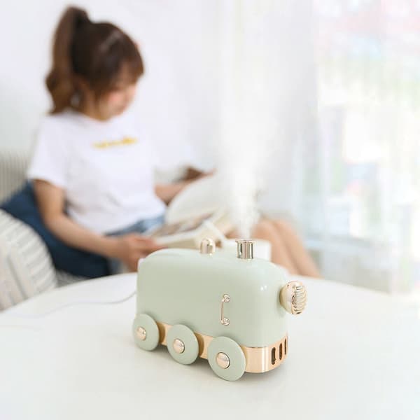 Mini Tog Luftfugter USB Luftdiffuser Aromaterapi Æterisk Olie 300ml Grøn