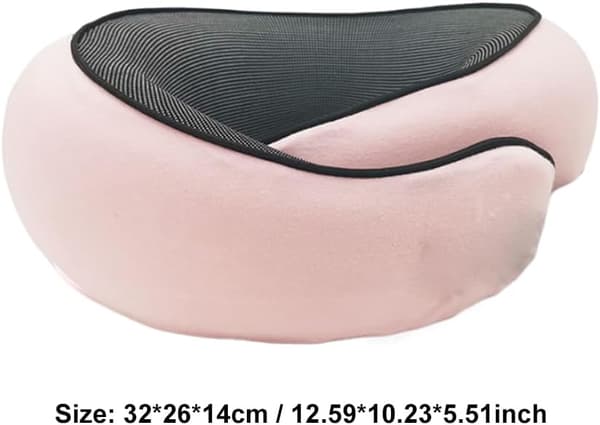 Kudde Memory Foam Flygplan Vandring Resa Långsam-Släpp Skum - Rosa
