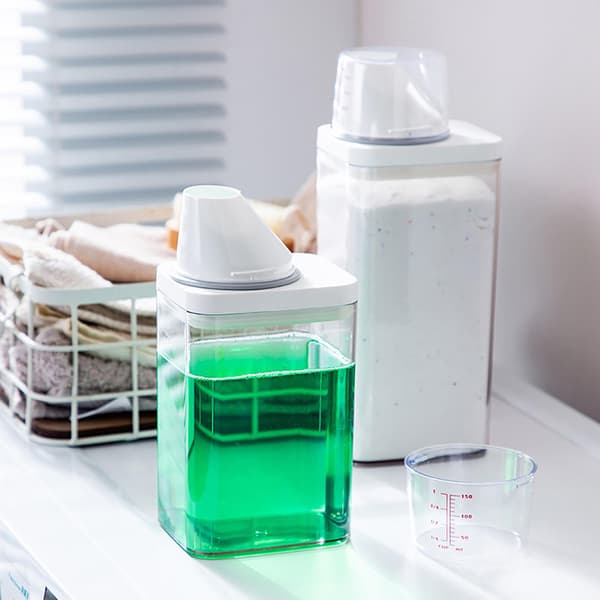 Genopfyldelige vaskemiddeldispenserflasker til flydende pulver skyllemiddel blegemiddel - 1900 ml