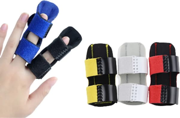 Fingerskinne/Fingerstøtte/Fingerstrækbandage (Sort)