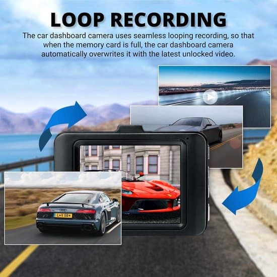 Bil DVR Dashcam 1080P Fuld HD Loop-optagelse Bevægelsesdetektering Dashboardkamera til bil