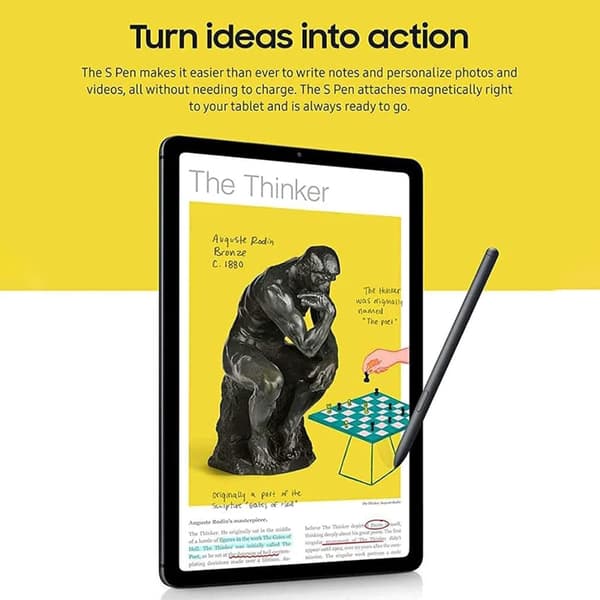 Samsung Tablet Pen til Galaxy Tab S7 (t870/t970), Sort, Ingen Bluetooth