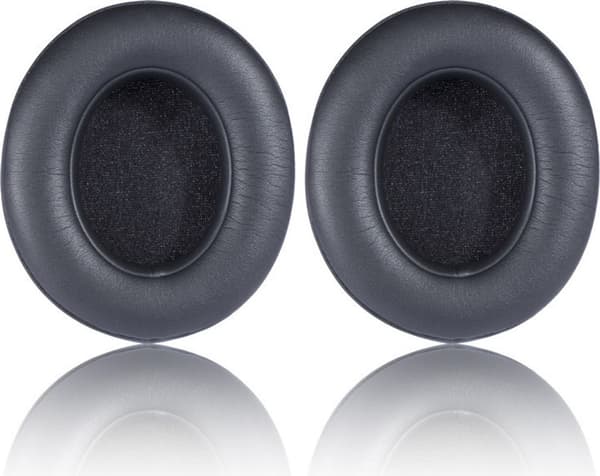 Ægte læder ørepuder til Beats Studio 2.0/Studio 3.0, sort