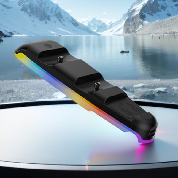 Dobbelt Controller Opladningsdock Solid Controller Opladerstation PS5 Gamepad