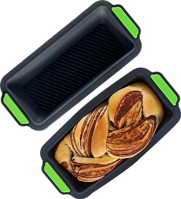 Silikone bageforme, tofarvede silikone toastforme, farverige DIY kageforme