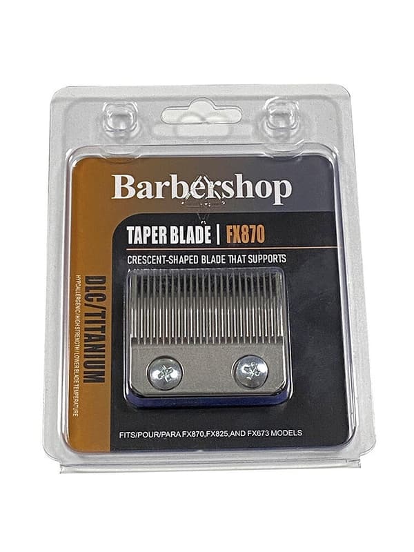 Hårklipperblade til Babyliss Clipper Trimmer FX 870 rustfrit stål sølv + sølv.