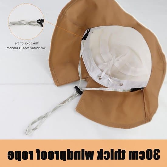 Dame solhat - bred skygge - foldbar - UV-beskyttelse - beige