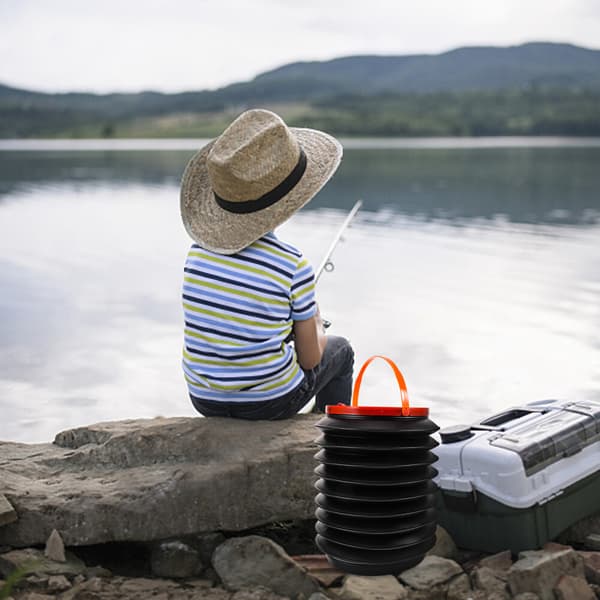 Vikbar sopkärl Utomhus Vattenbehållare Vikbar Bärbar