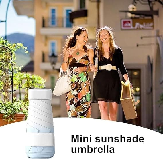 Mini Reseparaply Plånbok Kompakt Bärbar UV-skydd Vindtät Grön