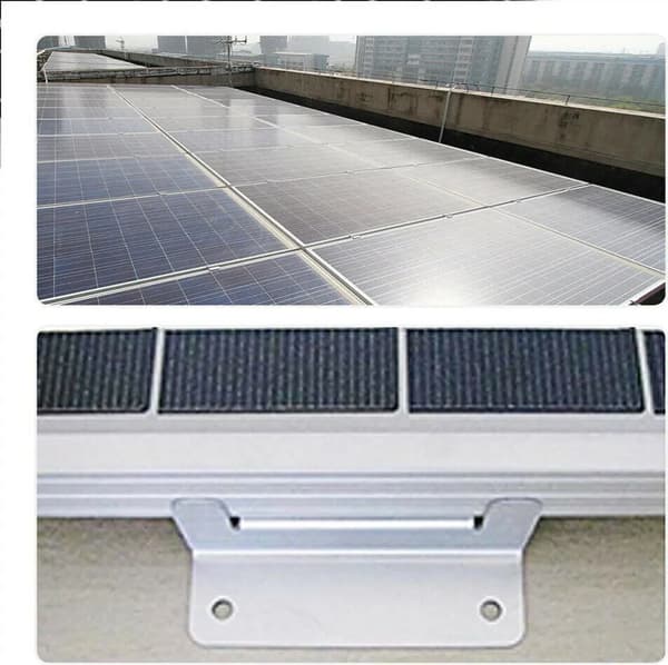4 x Solpanel Z-klemme monteringssæt Solmodulstøtte