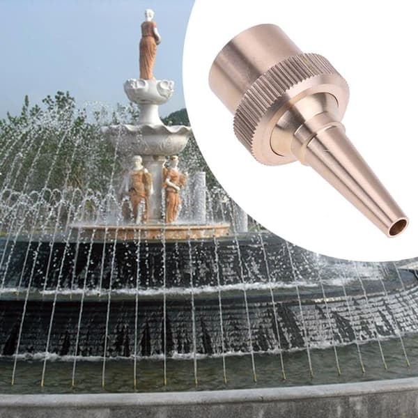 1-tommer havebassin springvandshoved messing spray springvandshoved