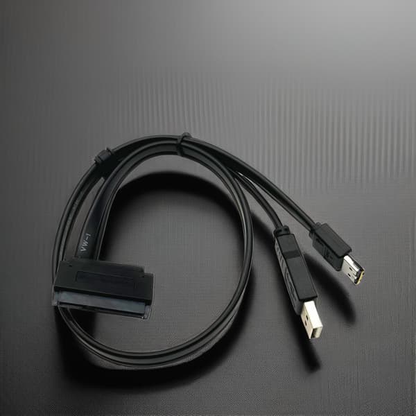 Mini 22-bens SATA til eSATA data USB-kabeladapter, egnet til 2.5\" harddisk, 50cm