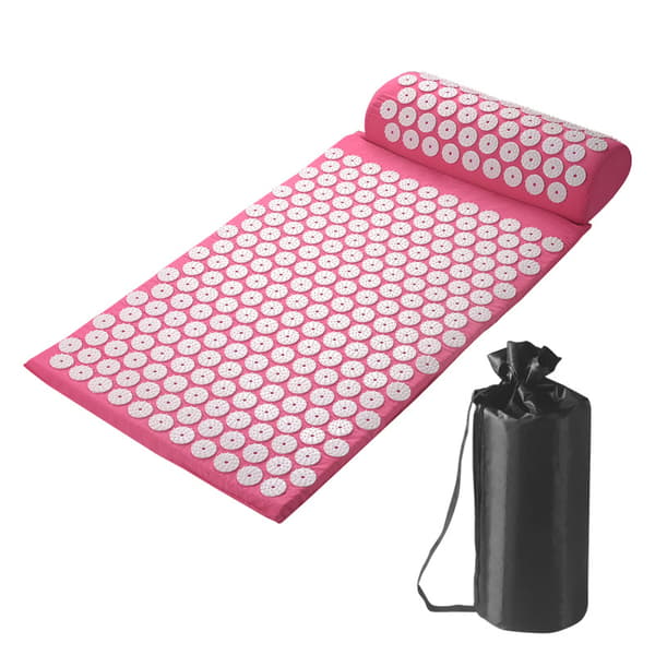 Kroppsmassage Akupressur Kudde Matta Rosa