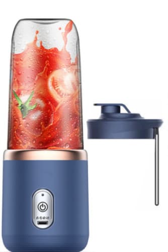 Bærbar Blender Smoothies Milkshakes USB Opladning - Blå