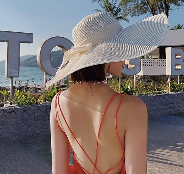 Dam Sommar Strandhatt UPF 50+ (Beige) 1 styck