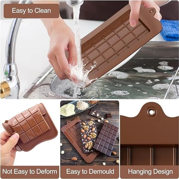 Chokladformar i silikon, blandade former, gjutformar