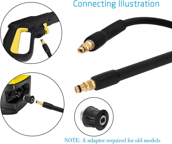 10m högtrycksslang Karcher K2 K3 K4 K5 K6 K7 snabbkoppling