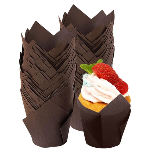 200 tulipan cupcakeforme, velegnet til muffinforme, cupcakes