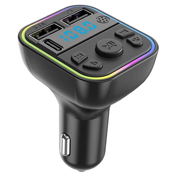 FM-sender Trådløst Bluetooth-bilsæt MP3-afspiller Radioadapter USB-oplader