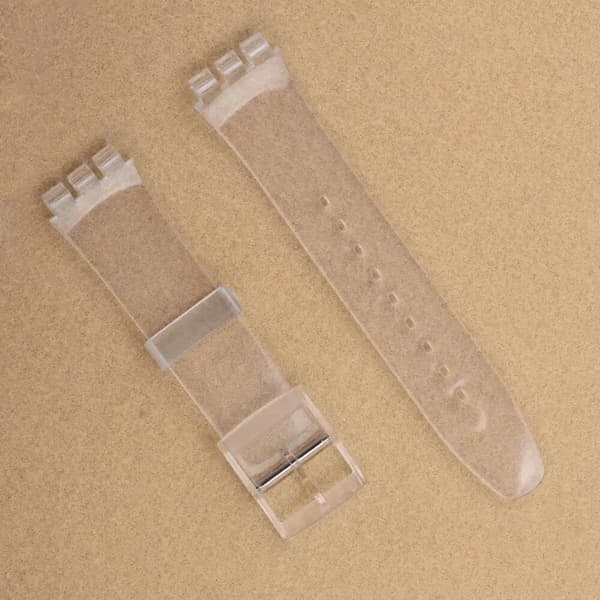 Erstatningsurrem til Swatch 20mm gummi og silikone - sort