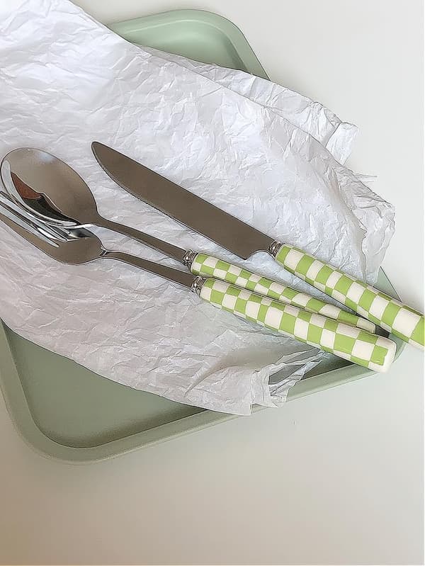 6-delars bestickset i silver för småbarn och barn, elegant