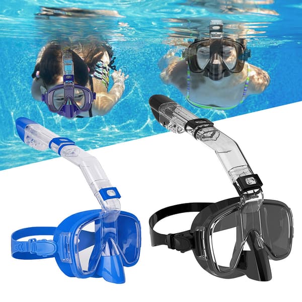 Hopfällbart Anti-Imma Dykmaskkit Heltorrt Toppsystem