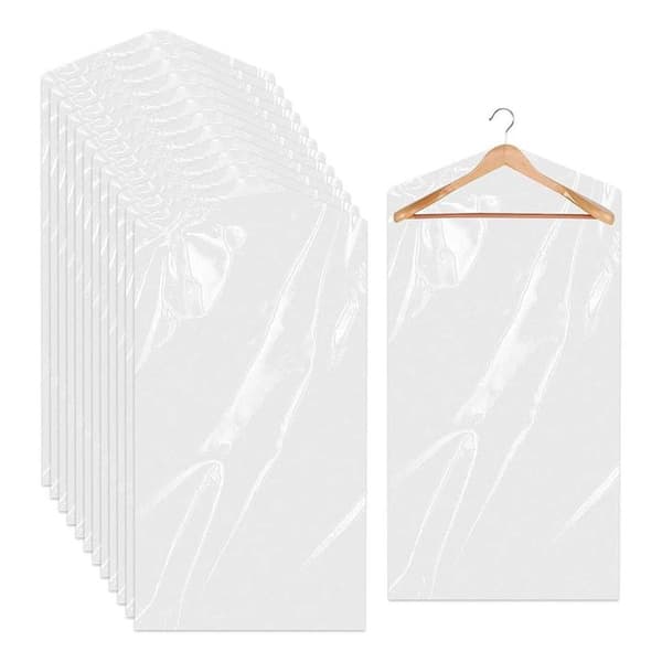 50-pack transparenta skyddande kostymväskor - 60 x 90 cm