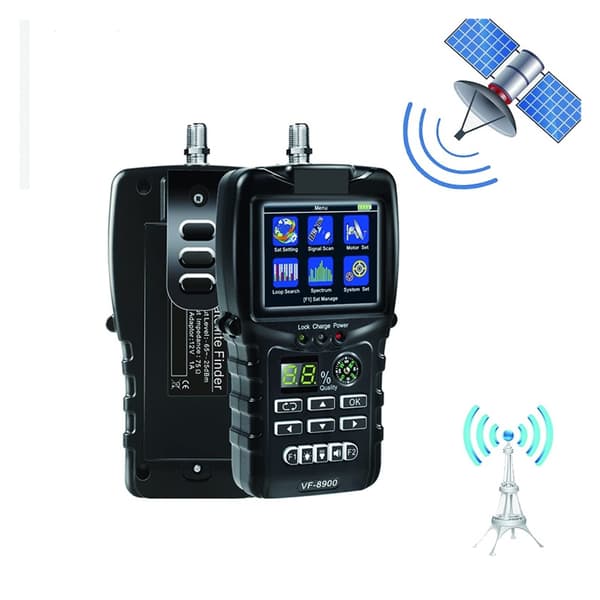 VF-8900 Satellitsökare, DVB-S2 Multifunktionell Digital Signaldetektor