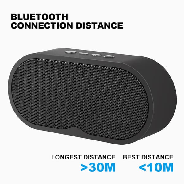 Bluetooth-högtalare, bärbar Bluetooth-högtalare, stöder Bluetooth 5.0, inkluderar även TF-kort, AUX-ljudkabel och USB-minne.