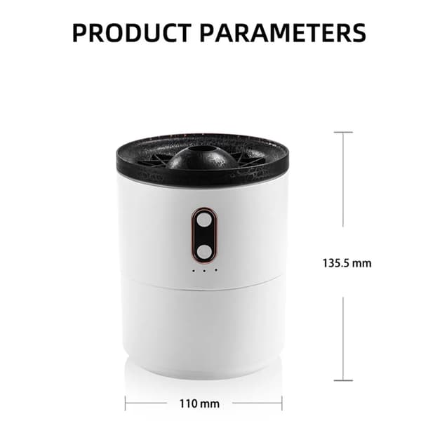 (Plug-in) dimluftfuktare, renar luften, sprickflamma doft högfrekvent luftfuktare 450ml, lämplig för sovrum