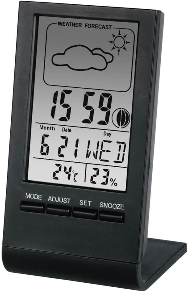 Termometer/hygrometer m/ LCD-display