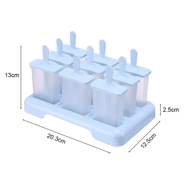 Cellblockformar Glassform Isglass Gelé Pop Popsicle Maker Formbricka Blå