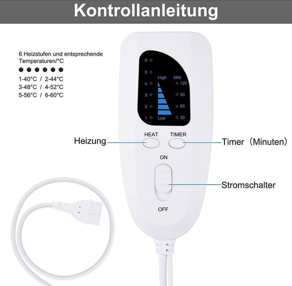 Dekoration/Textil & hemtextil/Sängkläder/Elektrisk filt