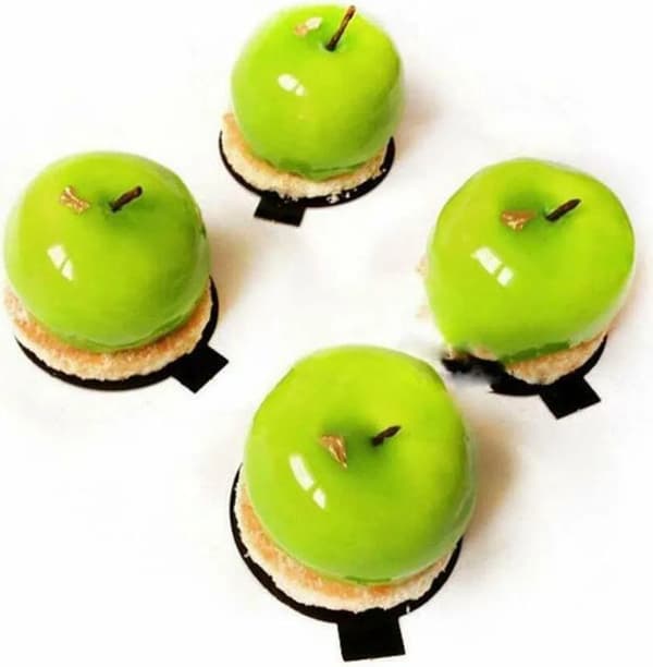Æble silikoneform, mousse bageform, frugtkageform, chokoladeform