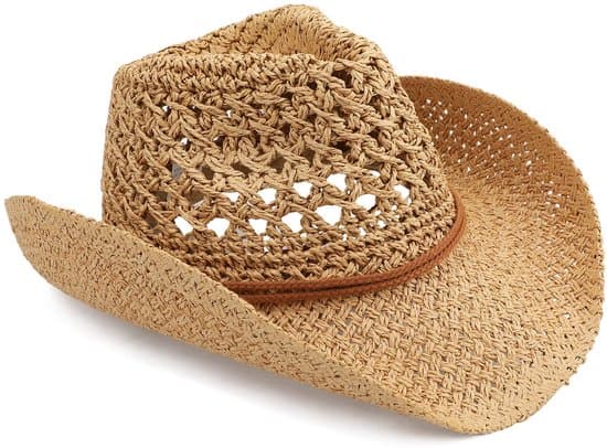 Strå cowboyhat til voksne - khaki