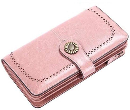 Damplånbok - Stor Kapacitet Retro Design - 1 Styck - Rosa