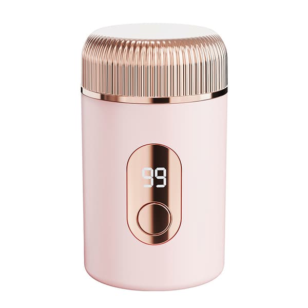 Bärbar Mini Elektrisk Bikini- och Kroppshårstrimmer för Kvinnor (rosa).