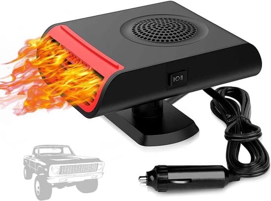 Bærbar 12V Bilvarmer og Ventilator - Hurtig Afrimer